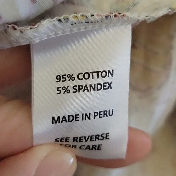 Spartina 449 Cotton Wrap Dress Boho Pattern Rose Pink Cream Size M - Picture 3 of 9